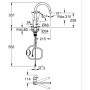 Rubinetto Monocomando Grohe Ottone Forma a C