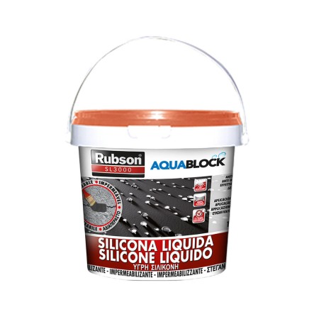 Silicone Rubson aquablock 1 kg Color ruggine