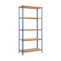 Scaffale Simon Rack Maderclick 5/400 750 kg Metallo 5 Mensole Truciolare (180 x 90 x 40 cm)