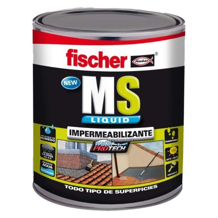 Impermeabilizzazione Fischer MS 534614 Liquido Bianco 1 kg