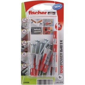 Dadi e viti Fischer Duopower 534998 8 x 40 mm 8 Pezzi Nylon 1 Pezzi