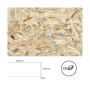 Tavola di formica Bertini OSB 60 x 60 cm (6 Unità)