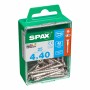 Scatola a viti SPAX Filettatura parziale 4 x 40 mm Testa piatta (25 Unità)