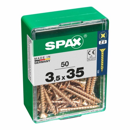 Scatola a viti SPAX Vite per legno Testa piatta (3,5 x 35 mm)