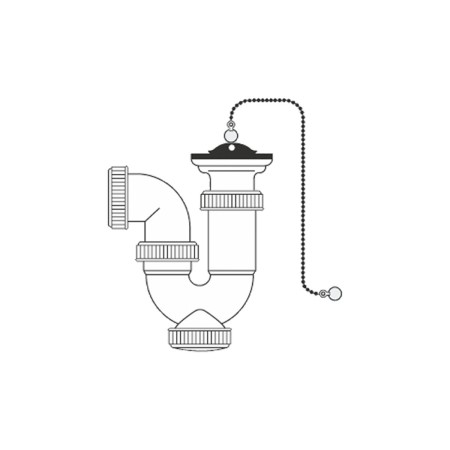 Sifone del lavandino Mirtak PVC