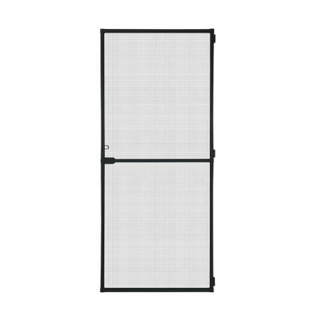 Tenda Zanzariera Schellenberg Porte Con cornice Fibra di Vetro Nero Alluminio (100 x 210 cm)