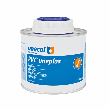 Adesivo per tubi in PVC Unecol Uneplas A2041 Pennello 500 ml