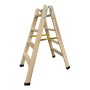 Scala Pieghevole a 4 Scalini Plabell Legno 114 x 31/48 cm