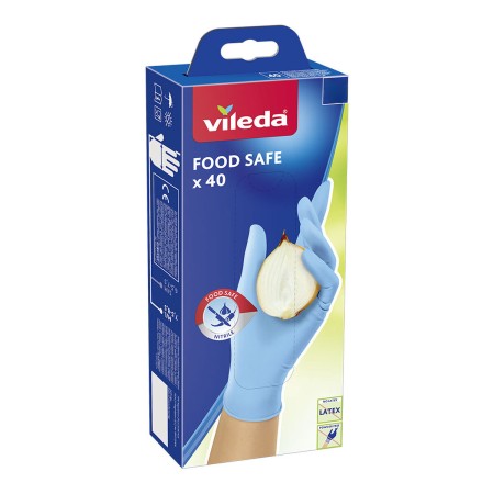 Guanti Monouso Vileda Food Safe 171013 S/M (40 Unità)