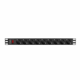 Multipresa 9 Prese con Interruttore Lanberg PDU-09F-0300-BK 4000 W 220-250 V 16 A 3 m