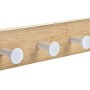 Appendiabiti per Porte Home ESPRIT Bianco Metallo Bambù 38,5 x 4,8 x 25,5 cm