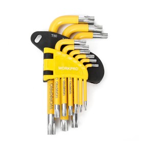 Set Chiavi Torx Workpro 9 Pezzi