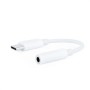 Adattatore USB-C con Jack 3.5 mm NANOCABLE 10.24.1205-W Bianco (1 Unità)