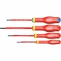 Set di Cacciaviti Facom Protwist Isolated 1000V AT4VEPB Alba Plana Pozidriv 4 Pezzi