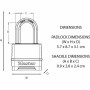 Lucchetto a combinazione Master Lock M178EURD Acciaio Zinco Nero